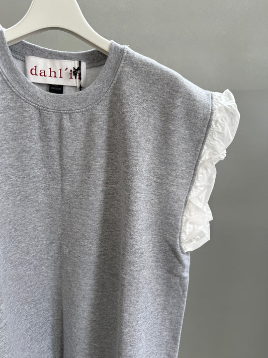 dahl'ia  frill sweat vest （HD-130）