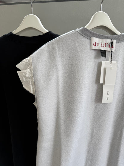 dahl'ia  frill sweat vest （HD-130）
