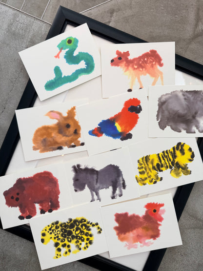 Wild Animals post-card (WILD ANIMALS)