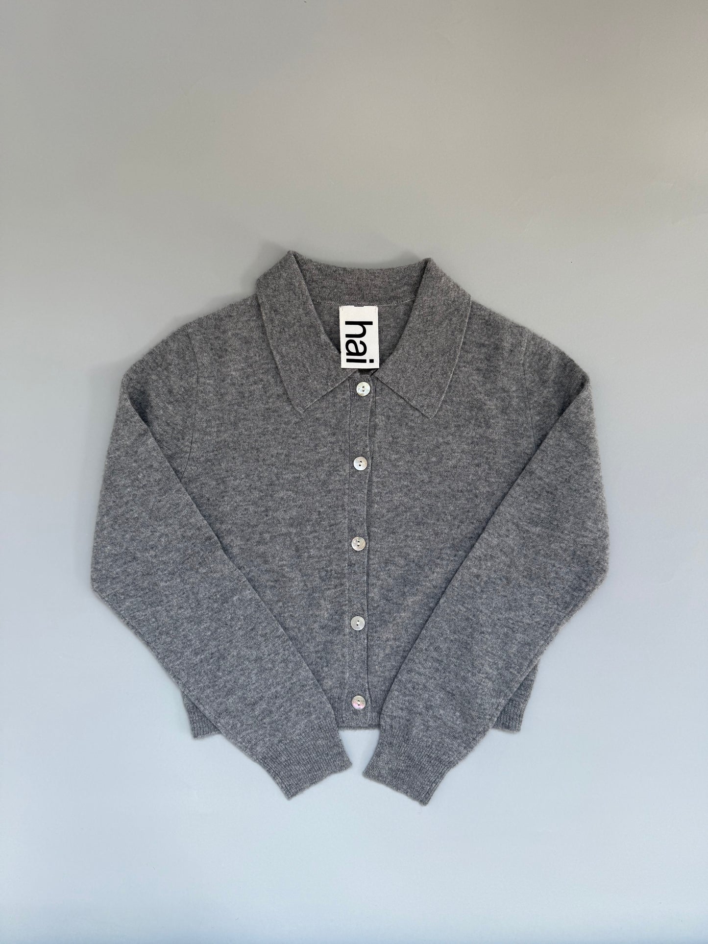 hai Shirt Collar Cardigan