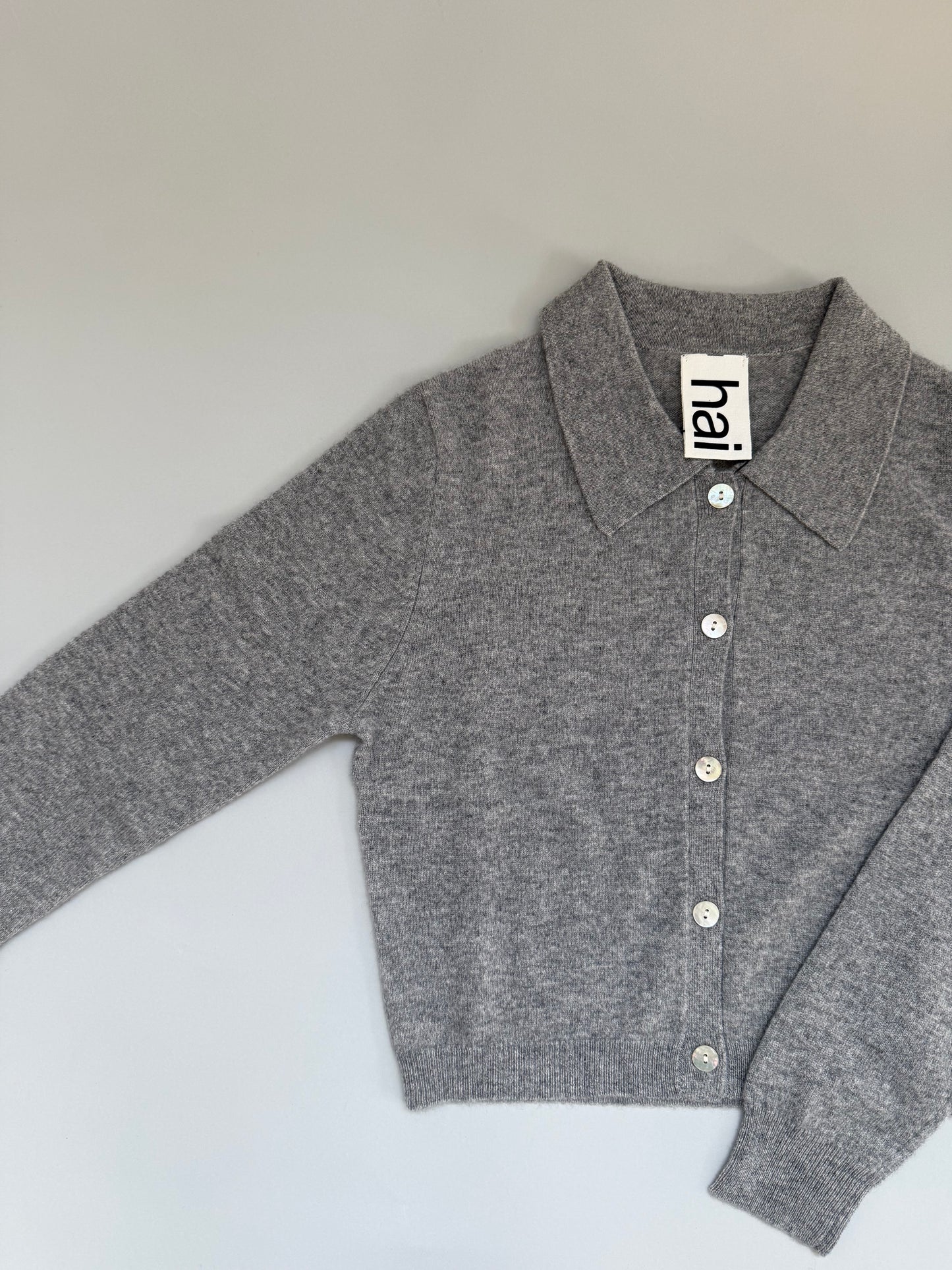 hai Shirt Collar Cardigan