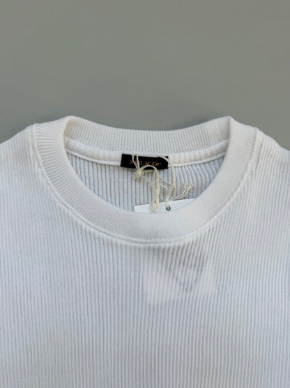R&D.M.Co- RIB KNIT&SEW CREW NECK SHIRT（7788）