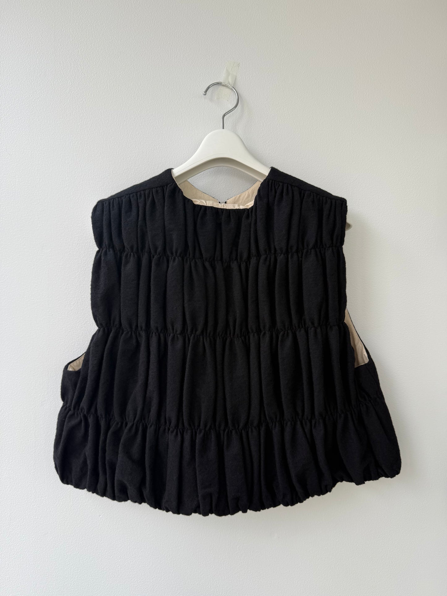 R&D.M.Co- COTTON WOOL SHIRRING VEST（7701）