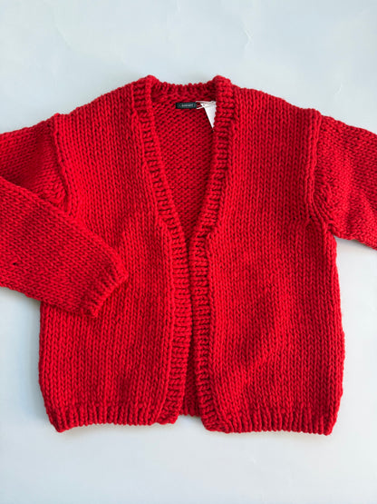 hand knitting cardigan