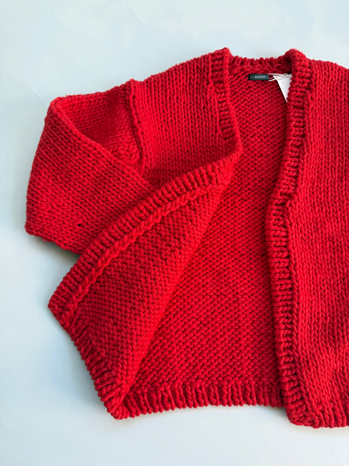 hand knitting cardigan