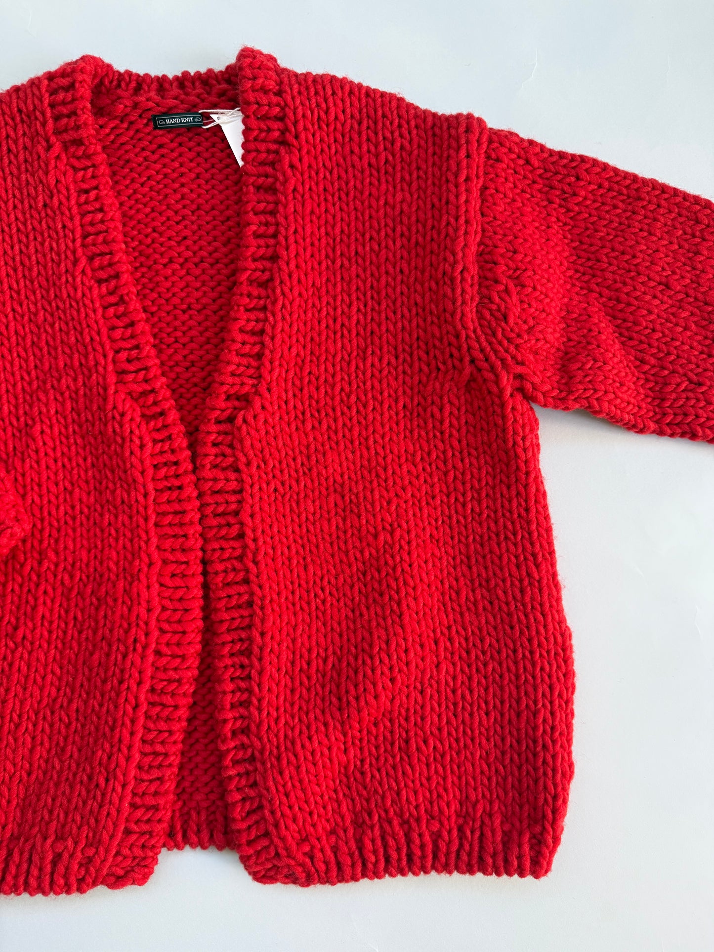 hand knitting cardigan