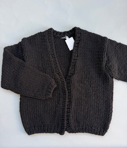 hand knitting cardigan