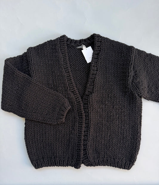 hand knitting cardigan