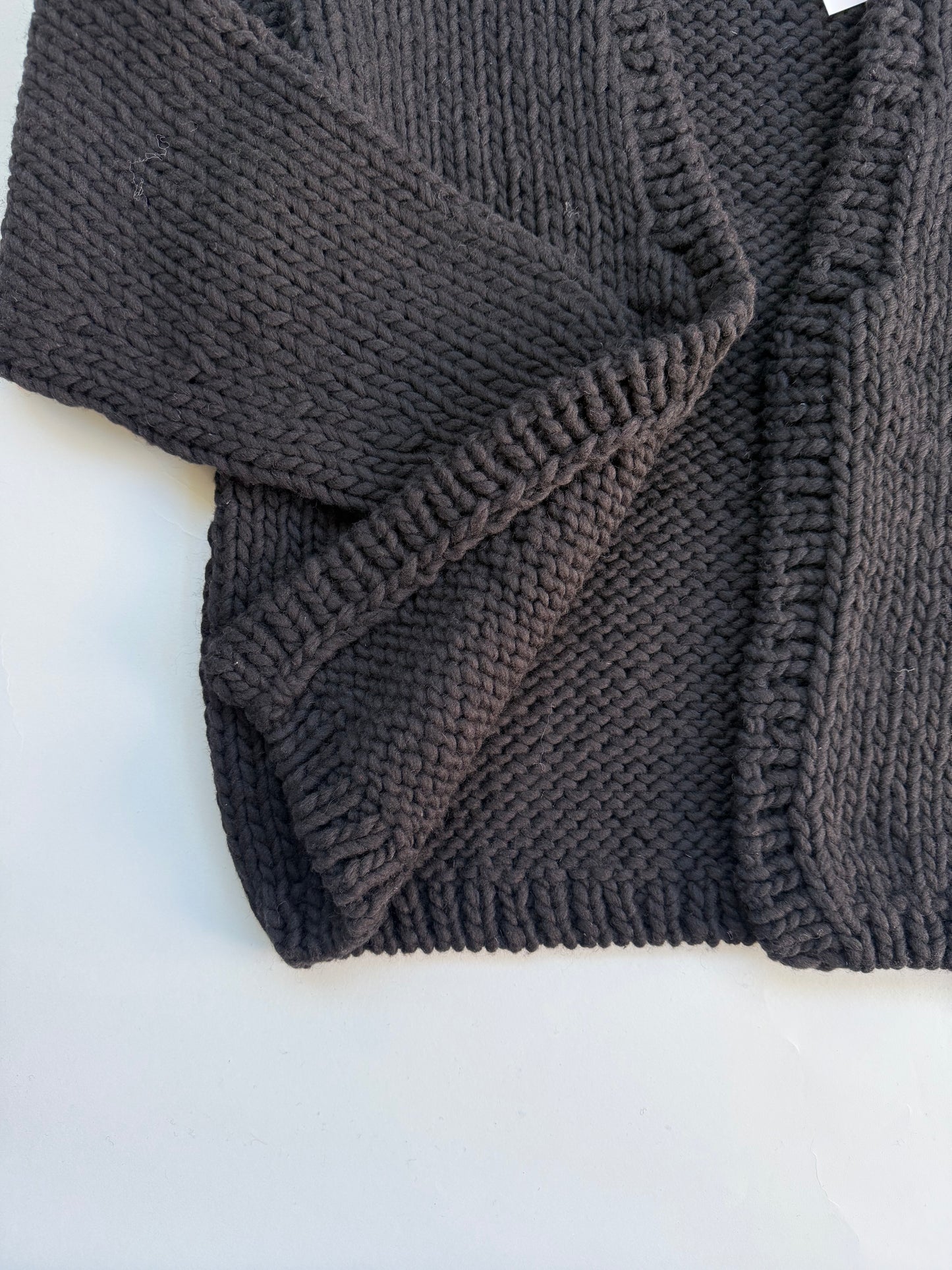 hand knitting cardigan