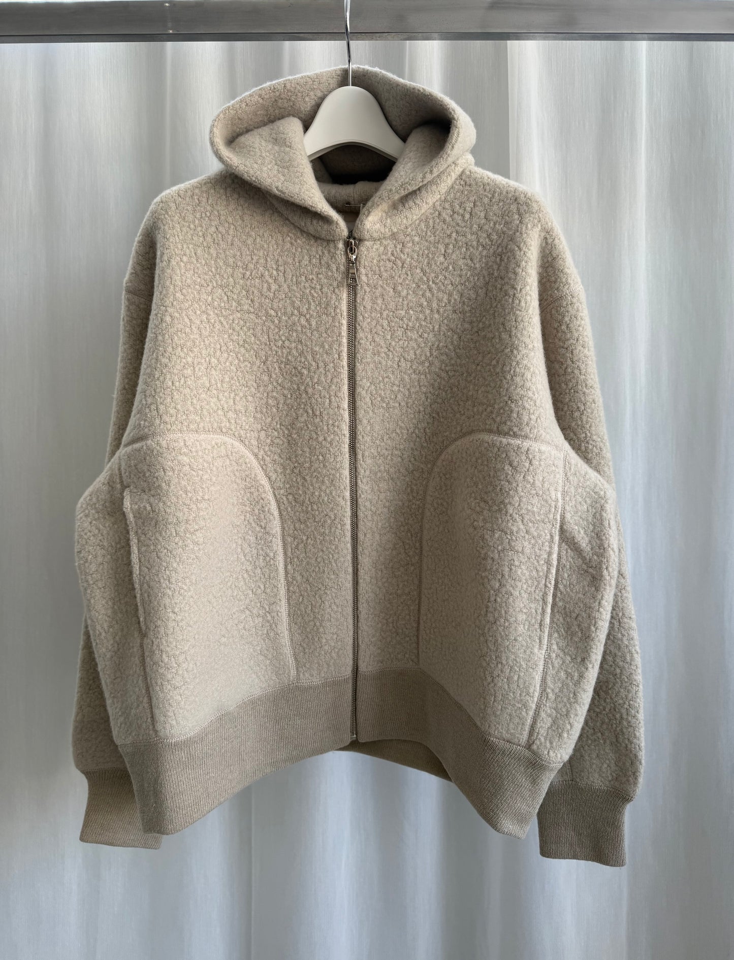 R&D.M.Co- SHEEP BOA ZIP UP HOODIE（7857）