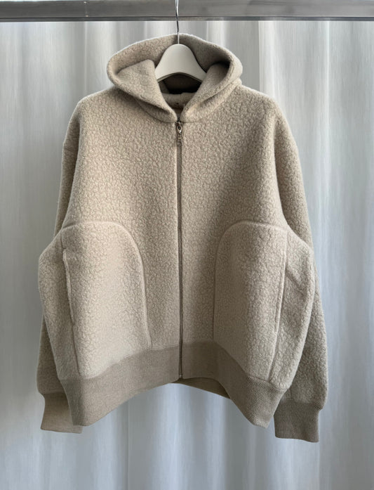 R&D.M.Co- SHEEP BOA ZIP UP HOODIE（7857）