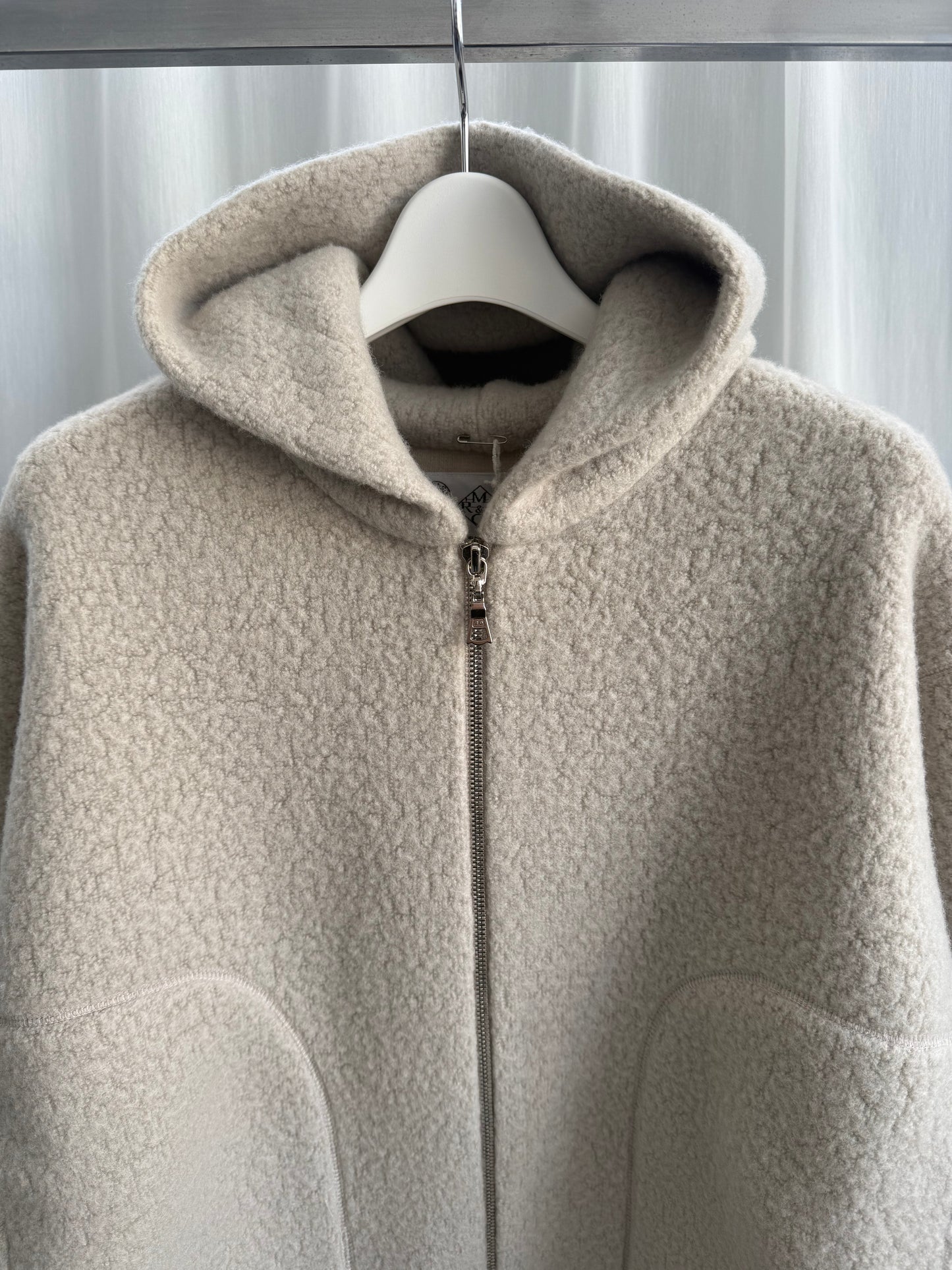 R&D.M.Co- SHEEP BOA ZIP UP HOODIE（7857）