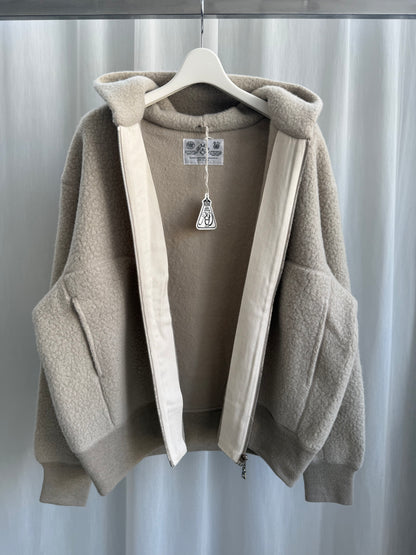 R&D.M.Co- SHEEP BOA ZIP UP HOODIE（7857）