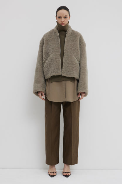 christian wijnants SHORT FAUX FUR BOMBER JACKET（WRW8551JULI）