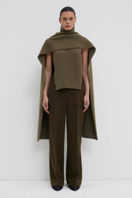 christian wijnants KNITTED BIB WITH HIGH COLLAR（WRW8586KELSHI）